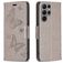 Mobigear Butterfly Housse Samsung Galaxy S23 Ultra Etui Porte-Monnaie - Gris