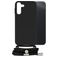 Mobilize Lanyard Gelly Samsung Galaxy A14 Coque avec cordon en TPU Souple - Noir