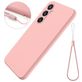 Mobigear Rubber Touch Coque Samsung Galaxy S24 FE Coque arrière en Silicone - Rose