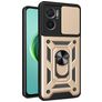 Mobigear Armor Ring Cam Slide Coque Xiaomi Redmi 10 5G Coque arrière Rigide Anti-Chocs avec Anneau-Support et Protecteur Lentilles - Or