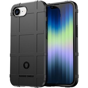 Mobigear Rugged Shield Coque iPhone 17e Coque arrière en TPU Souple Anti-Chocs - Noir