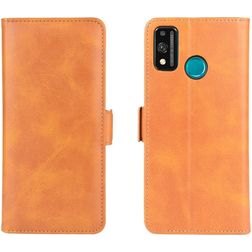 Mobigear Slim Magnet Housse HONOR 9X Lite Etui Porte-Monnaie - Cognac