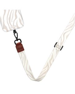 MIO Lanyard - Cordon de téléphone universel ajustable - Sandy Zebra