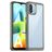 Mobigear Crystal Coque Xiaomi Redmi A1 4G Coque arrière Rigide Anti-Chocs - Transparent / Gris