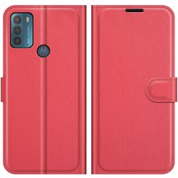 Mobigear Classic Motorola Moto G50 Étui Portefeuille - Rouge