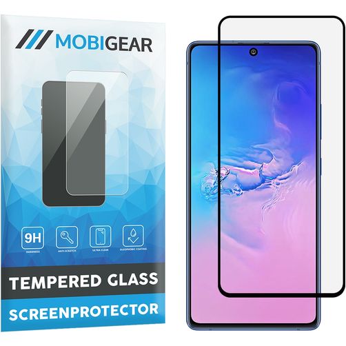 Mobigear Premium Samsung Galaxy S10 Lite Verre trempé Protection d'écran - Compatible coque - Noir