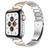 Mobigear Lissabon Bracelet Acier pour Apple Watch Fermeture boucle déployante - 49/46/45/44 mm - Rose doré / Argent