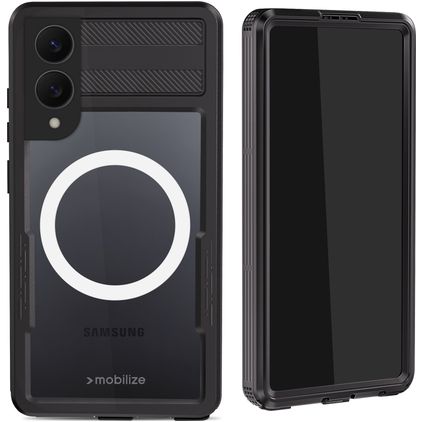 Mobilize Waterproof Coque Samsung Galaxy S25 Edge MagSafe Coque arrière Imperméable Rigide - Noir
