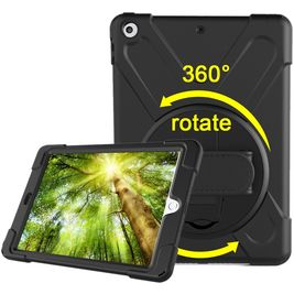 Mobigear SureGrip XGuard Coque iPad 6 (2018) Coque arrière en Plastique rigide,Silicone + Support Amovible - Noir