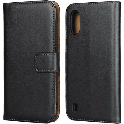 Mobigear Business Housse Samsung Galaxy A01 Etui Porte-Monnaie - Noir