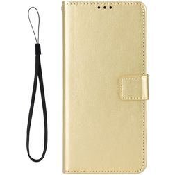 Mobigear Wallet Housse TCL 30 Etui Porte-Monnaie - Or