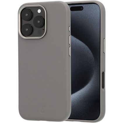 Valenta Style iPhone 16 Pro MagSafe Coque arrière - Gris