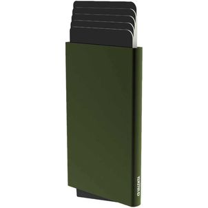 Valenta Cardprotector - Porte Cartes en en Aluminium - 5 Cartes - Compatible MagSafe - Vert