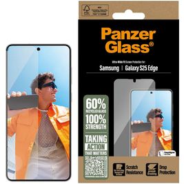 PanzerGlass Ultra-Wide Fit Samsung Galaxy S25 Edge Verre trempé Protection d'écran - Compatible Coque