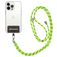 Mobigear Lanyard - Cordon de téléphone universel ajustable - Noir / Vert