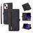 Mobigear Zipper Housse iPhone 14 Etui Porte-Monnaie - Noir