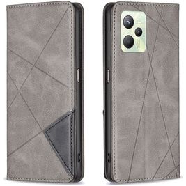 Mobigear Rhombus Slim Housse Realme C35 Etui - Gris