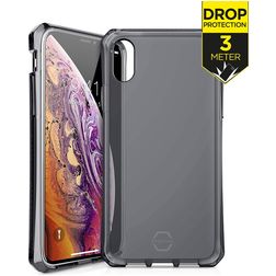 ITSkins SpectrumClear Coque iPhone XS Coque arrière en TPU Souple Anti-Chocs - Noir