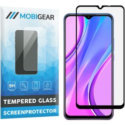 Mobigear Premium Xiaomi Redmi 9 Verre trempé Protection d'écran - Compatible Coque - Noir