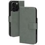 Mobiparts Classic Wallet MagSafe Housse iPhone 16 Pro MagSafe Etui Porte-Monnaie - Stone Green