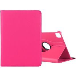 Mobigear DuoStand Coque iPad Pro 12.9 Pouces (2020) Etui Rotatif - Magenta