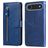 Mobigear Zipper Housse iPhone Air Etui Porte-Monnaie - Bleu