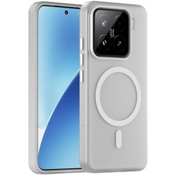 Mobigear Shockproof Xiaomi 15 MagSafe Plastique rigide Coque arrière - Blanc