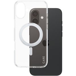 CARE by PanzerGlass Feature Case Coque iPhone 16 Plus MagSafe Coque arrière Rigide - Transparent / Argent