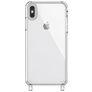 Mobigear Mix & Match Transparent iPhone XS TPU souple Coque avec cordon - Transparent