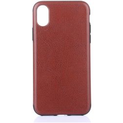 Mobigear Excellent iPhone XS Max TPU souple Coque arrière - Cognac