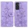 Mobigear Clover Housse Samsung Galaxy M55 Etui Porte-Monnaie - Violet