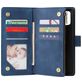 Mobigear Zipper Housse Samsung Galaxy A71 Etui Porte-Monnaie - Bleu