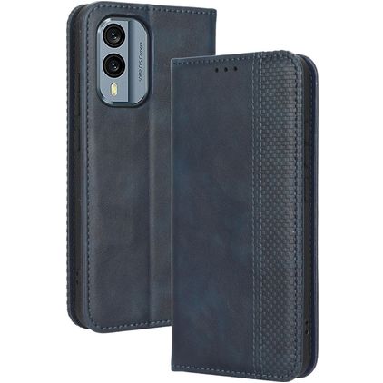 Mobigear Sensation Housse Nokia X30 Etui Porte-Monnaie - Bleu