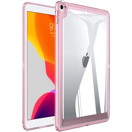 Mobigear Crystal iPad Air 4 (2020) Coque arrière rigide - Transparent / Rose