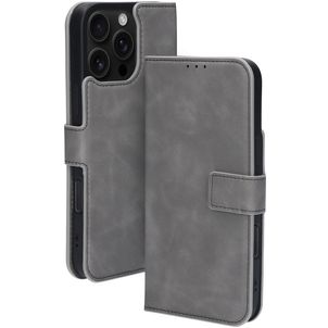 Mobiparts Classic Wallet MagSafe Housse iPhone 16 Pro Max MagSafe Etui Porte-Monnaie - Granite Grey