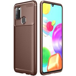 Mobigear Racing Coque Xiaomi Redmi 9C Coque arrière en TPU Souple - Marron