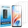 Mobigear OPPO A79 Protection d'écran Film - Compatible coque (Lot de 3)