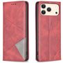 Mobigear Rhombus Slim Housse iPhone 18 Pro Etui - Rouge