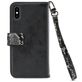 Mobilize Gelly Zipper iPhone XS Max Détachable 2in1 Pochette - Noir