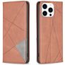 Mobigear Rhombus Slim Housse iPhone 16 Pro Max Etui - Marron