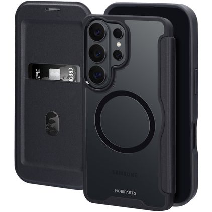 Mobiparts Shield Line Housse Samsung Galaxy S26 Ultra MagSafe Etui - Noir