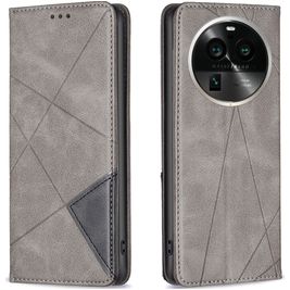 Mobigear Rhombus Slim Housse OPPO Find X6 Pro Etui - Gris