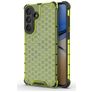 Mobigear Honeycomb Coque Samsung Galaxy S26 Plus Coque arrière Rigide Anti-Chocs - Vert