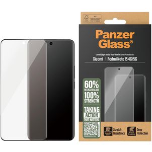 PanzerGlass Ultra Wide Fit Xiaomi Redmi Note 15 Verre trempé Protection d'écran - Compatible Coque