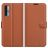 Mobigear Classic Housse TCL 20 5G Etui Porte-Monnaie - Marron