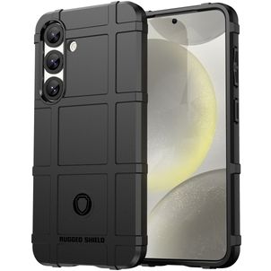 Mobigear Rugged Shield Coque Samsung Galaxy S25 Plus Coque arrière en TPU Souple Anti-Chocs - Noir