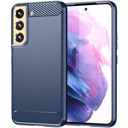 Mobigear Brushed Slim Coque Samsung Galaxy S23 Coque arrière en TPU Souple - Bleu
