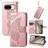 Mobigear Butterfly Google Pixel 8 Étui Portefeuille - Rose doré