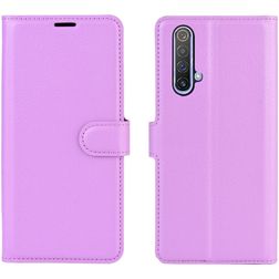 Mobigear Classic Housse Realme X50 Etui Porte-Monnaie - Violet