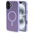 Mobiparts Hardcover Coque iPhone 16 Plus MagSafe Coque arrière Rigide - Satin Lila